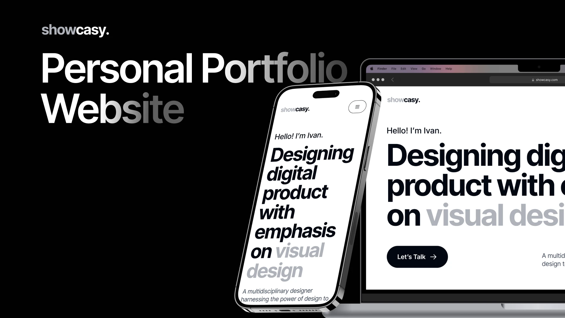 Showcasy Landing Page screenshot